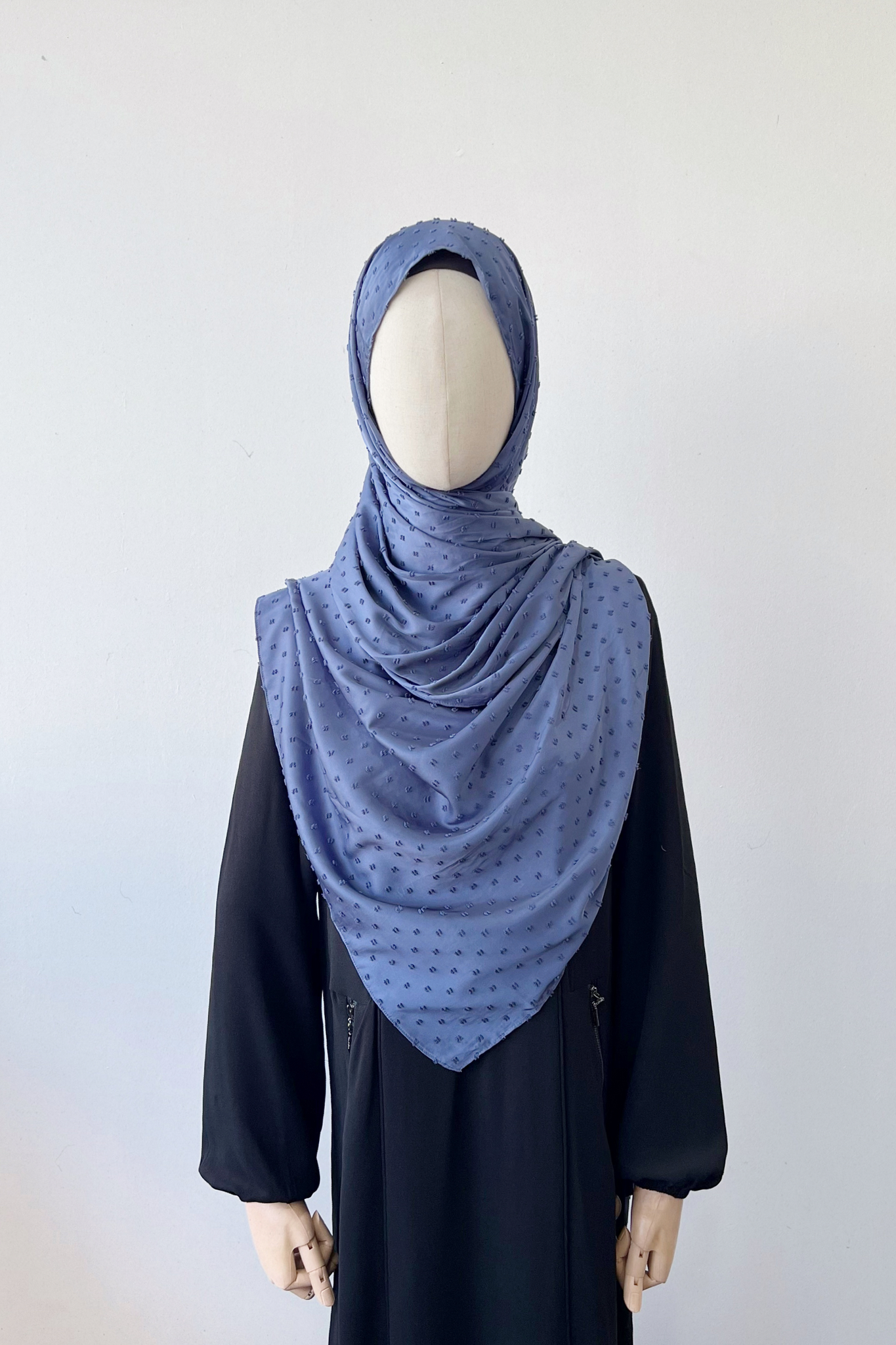 Arriana Pompom Shawl- 15 BLUE