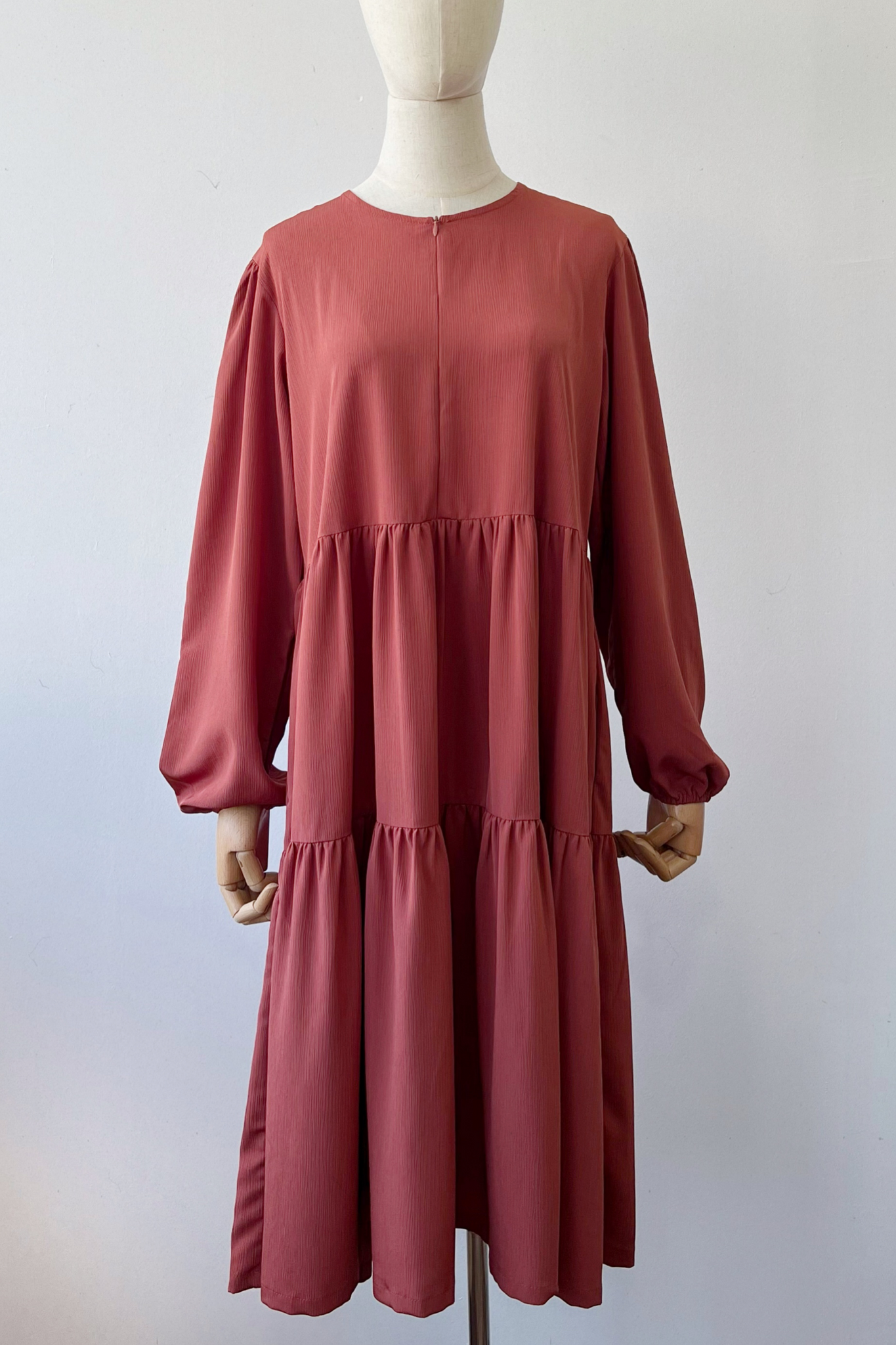 Dalila Sheer Tunic- BURNT ORANGE