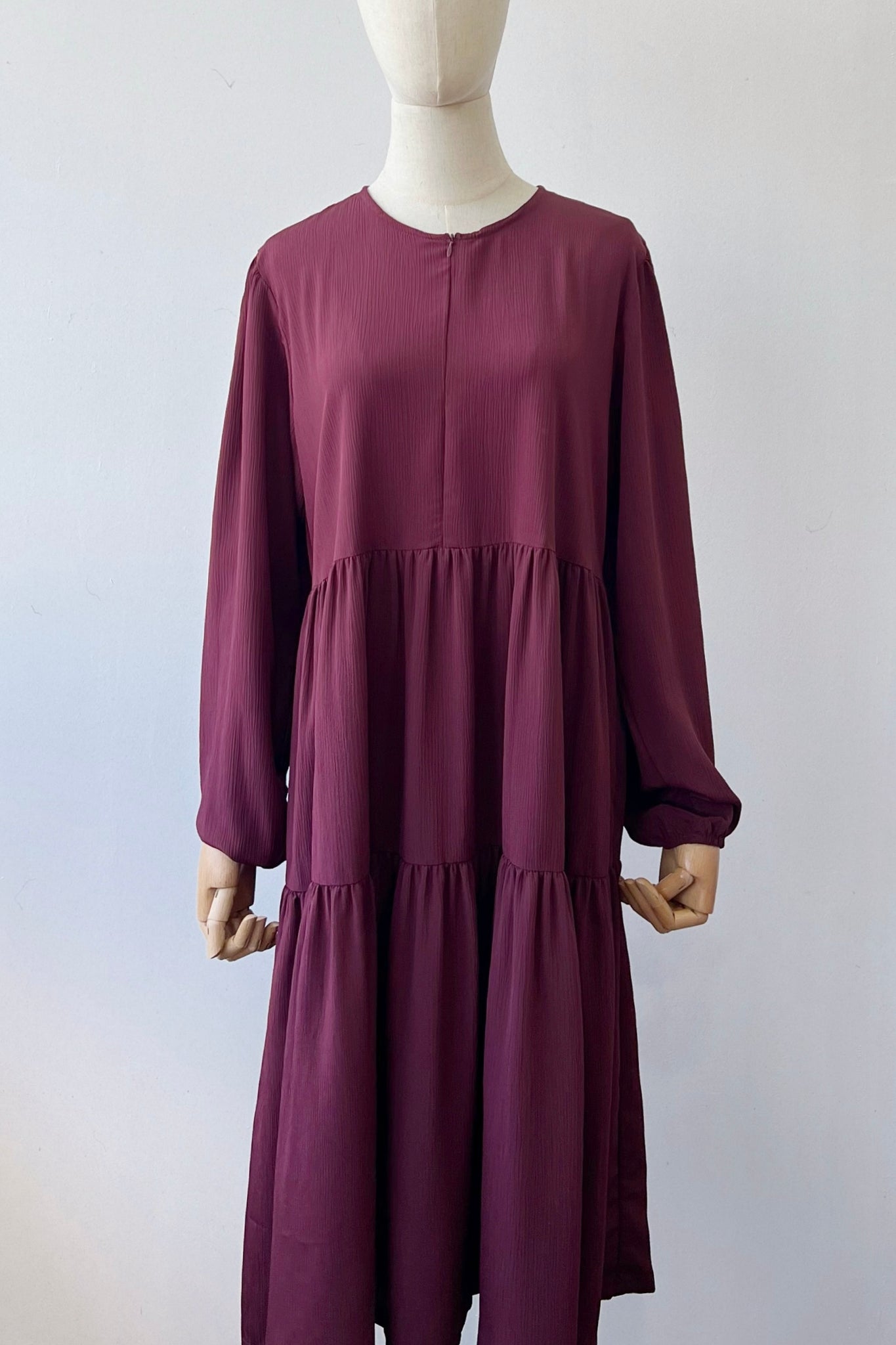 Dalila Sheer Tunic- MAROON