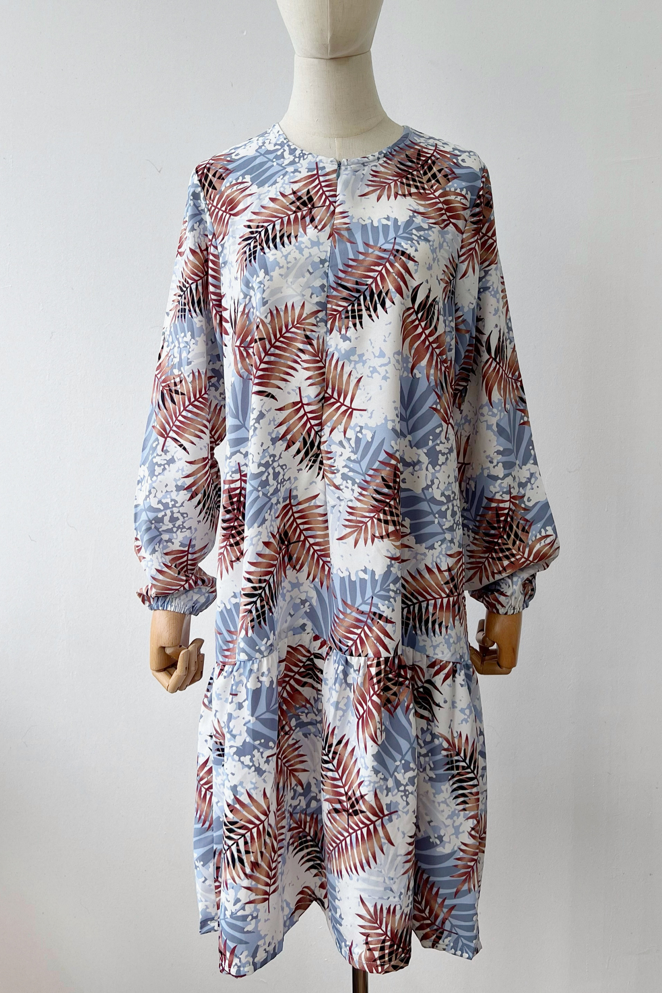 Dania Tunic- LIGHT BLUE BROWN