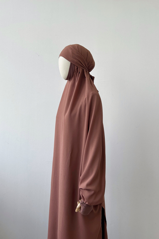 French Khimar- CHERRY WOOD