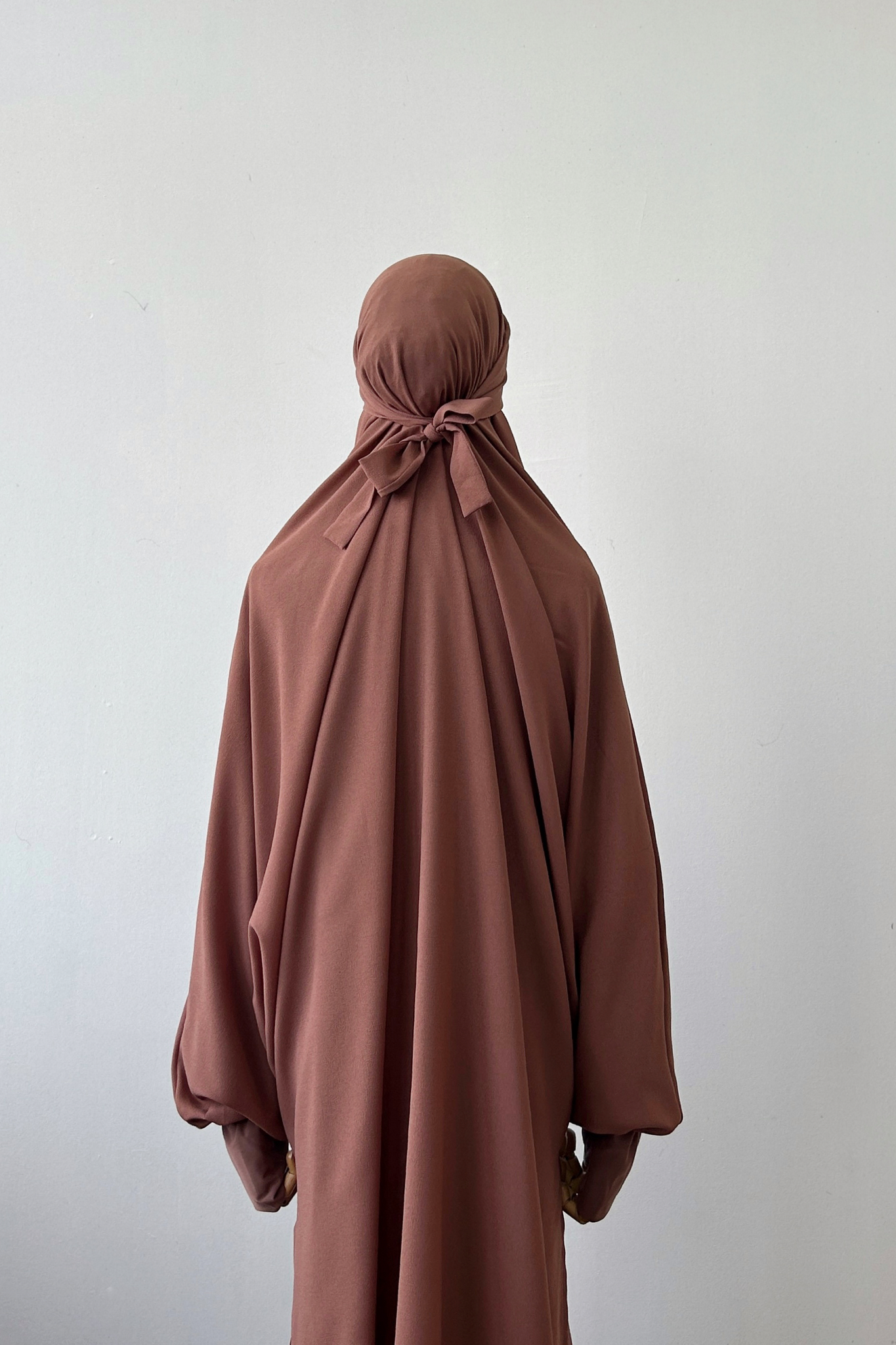 French Khimar- CHERRY WOOD