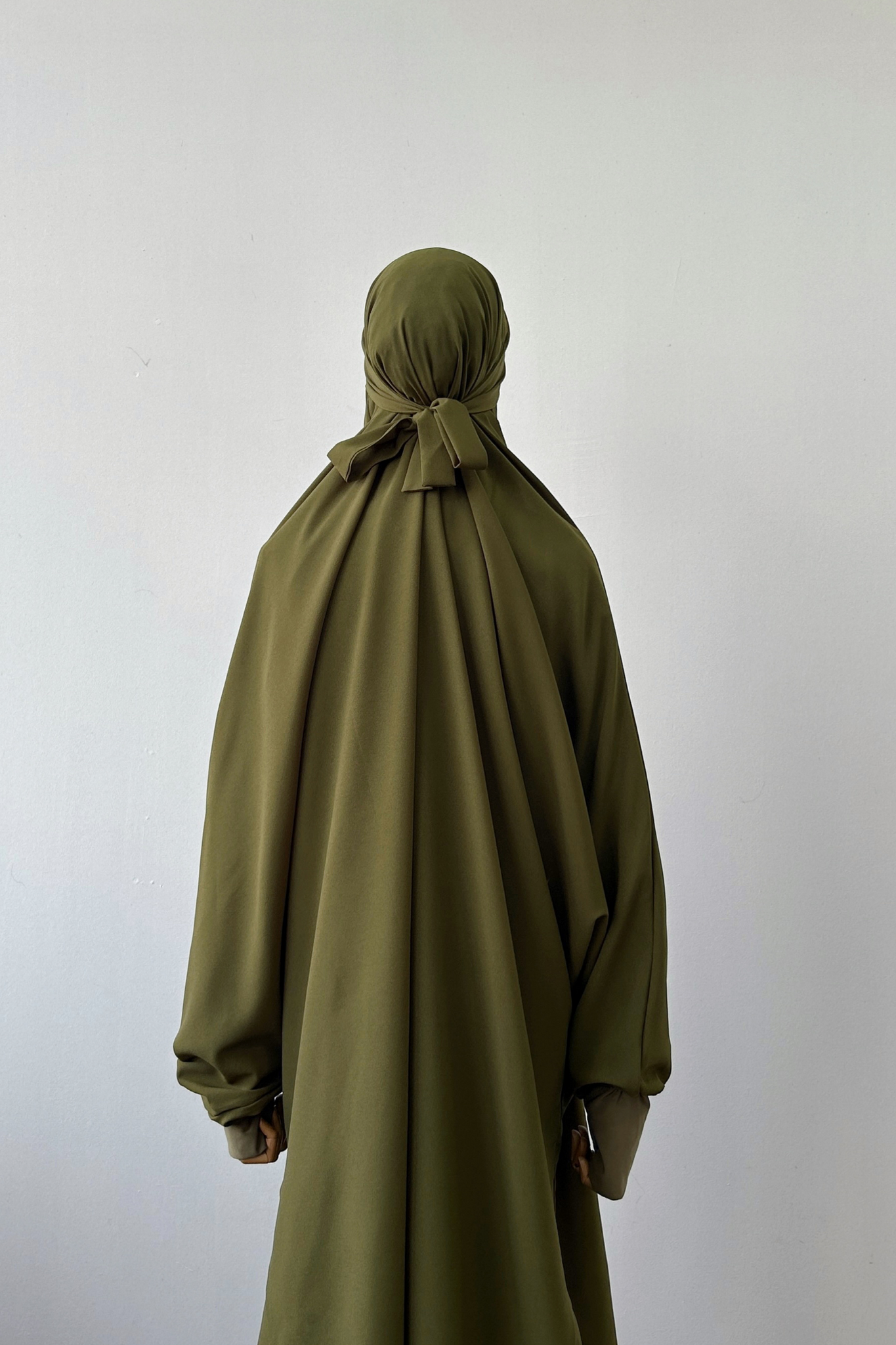 French Khimar- OLIVE GREEN