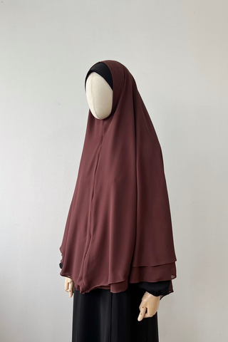 Insyirah Khimar- DARK BROWN