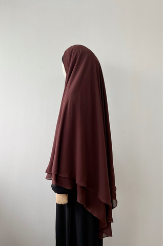 Insyirah Khimar- DARK BROWN