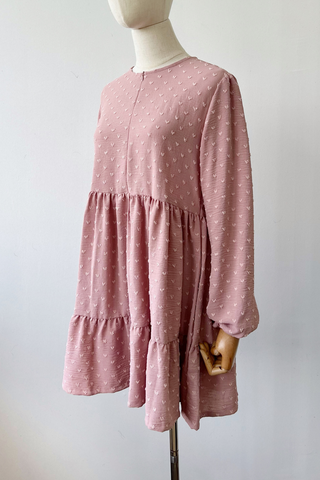 Izara Babydoll Tunic- PINK