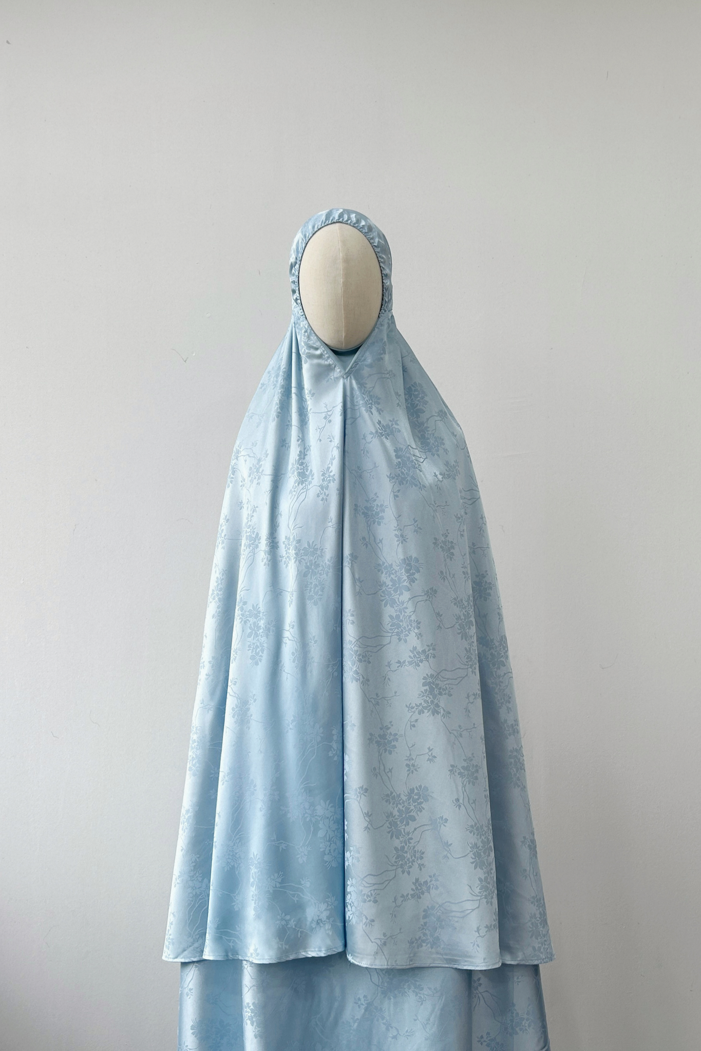 Telekung Ariana Jacquard- BABY BLUE