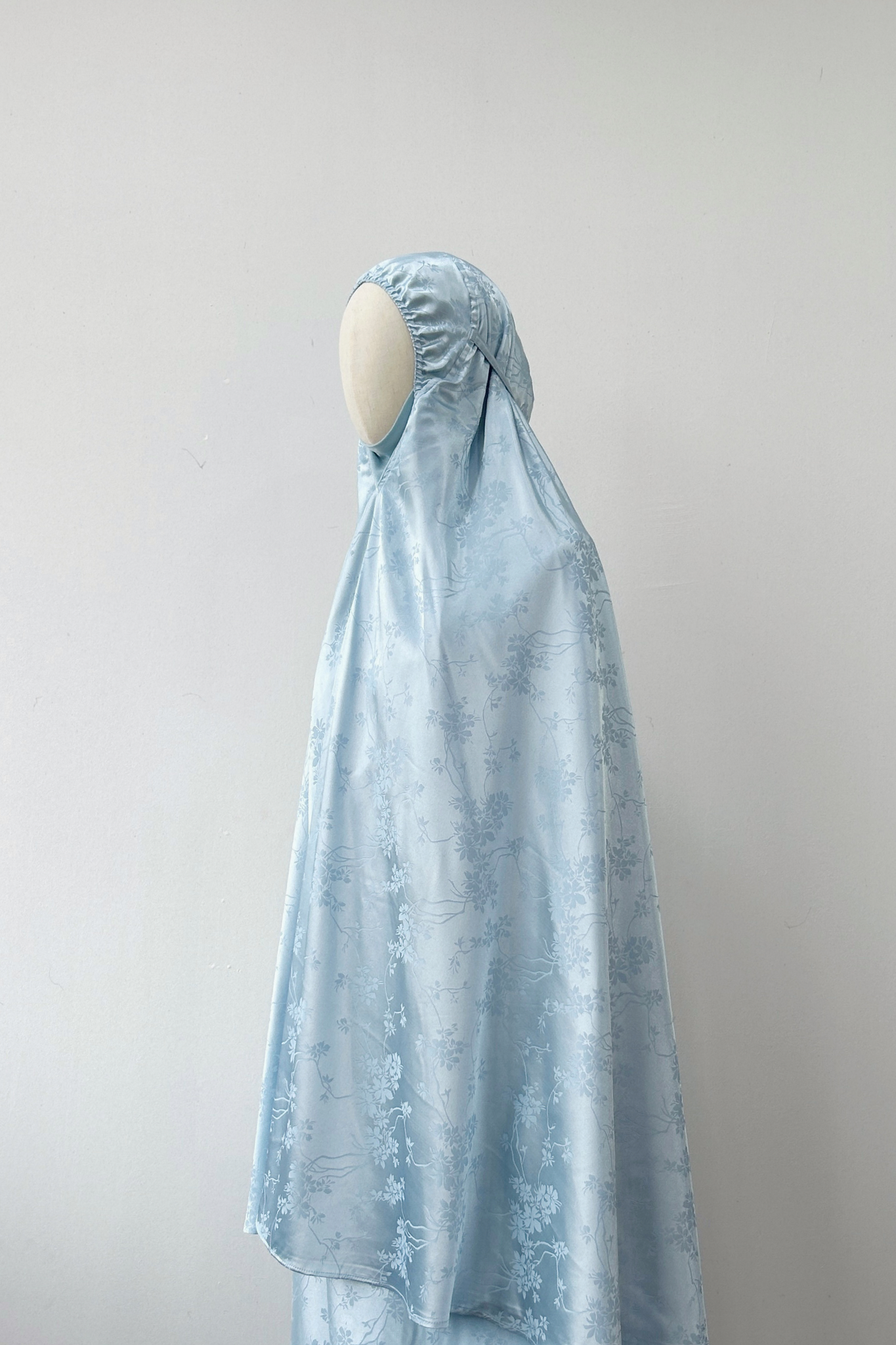 Telekung Ariana Jacquard- BABY BLUE