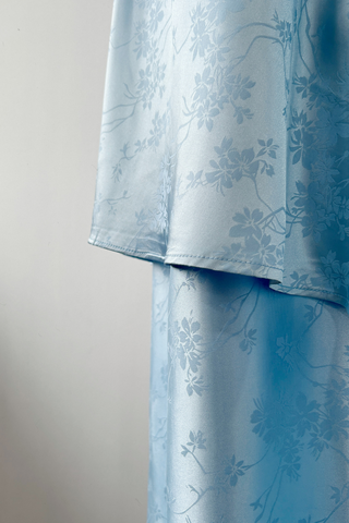 Telekung Ariana Jacquard- BABY BLUE