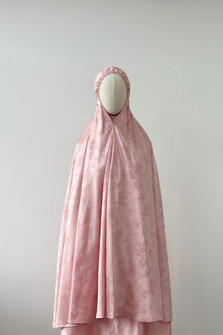 Telekung Ariana Jacquard- PINK