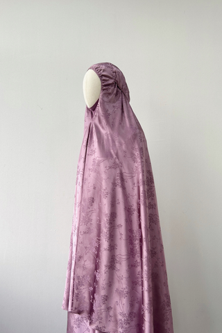 Telekung Ariana Jacquard- PURPLE