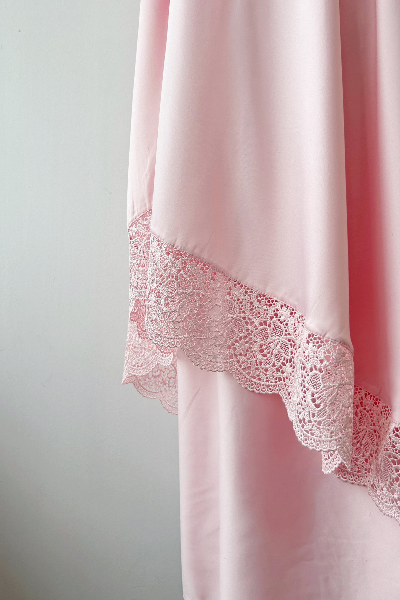 Telekung Satin Single Laced- PINK *NEW*