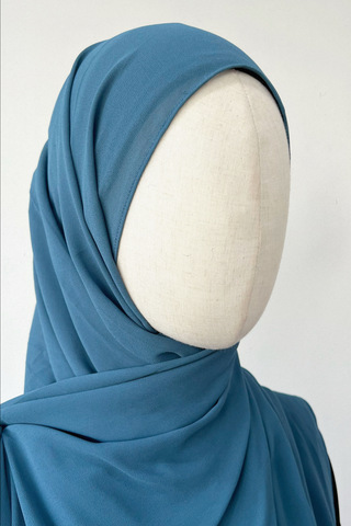 Maxi Chiffon Shawl- 16 NAVY BLUE