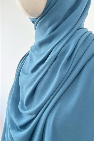 Maxi Chiffon Shawl- 82 DARK TURQUOISE