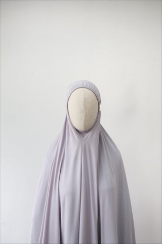 Telekung Hajar- LIGHT GREY