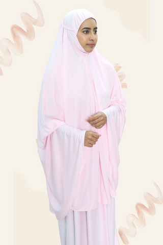 Telekung Hajar- LIGHT PINK