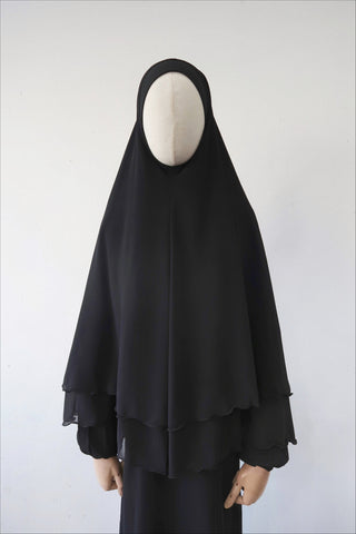 Aliyah Khimar- BLACK