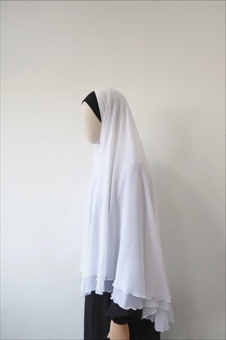 Aliyah Khimar- WHITE