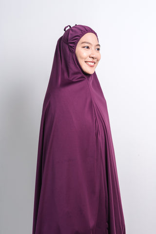 Telekung Hajar- DARK PURPLE