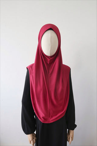 Instant Basics (SAD) Dri-Fit with Ear Slit L- MAROON RED