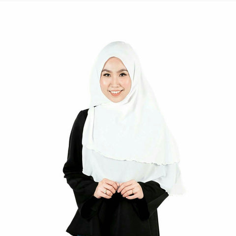 Zahirah Khimar- WHITE