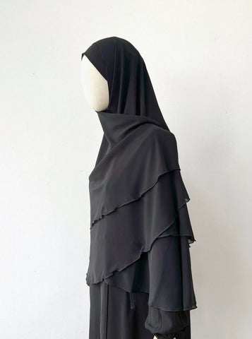 Zahirah Khimar- BLACK