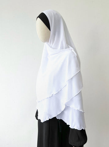 Zahirah Khimar- WHITE